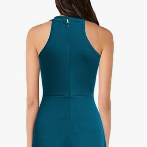 MUSHARE Halter Neck Sexy 2 side Split Maxi Long Formal Dress Medium - Picture 2 of 5